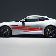 Jaguar F-Type R Side Racing Graphics Decalcomania per porte Adesivo logo 2
 2