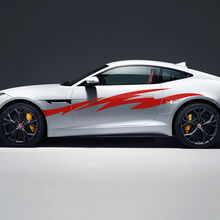 Jaguar F-Type R Side Racing Graphics Decalcomania per porte Adesivo logo 2
 2