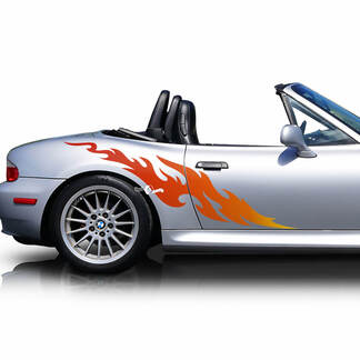 Coppia adesivi in ​​vinile sfumato colorato con strisce BMW Z3 Roadster
