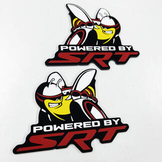 Alimentato da SRT Scat Pack Bee Dodge Charger Challenger Badge Fender Badge Emblem
