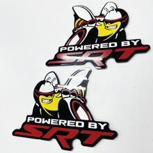 Alimentato da SRT Scat Pack Bee Dodge Charger Challenger Badge Fender Badge Emblem
 2