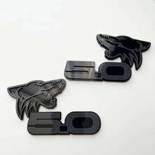 Stemma 3D per stemma parafango COYOTE 5.0 nero vs grigio
 3