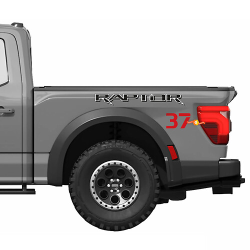 Grafica laterale del comodino adatta alle strisce del kit di decalcomanie in vinile Ford F150 Raptor 37

