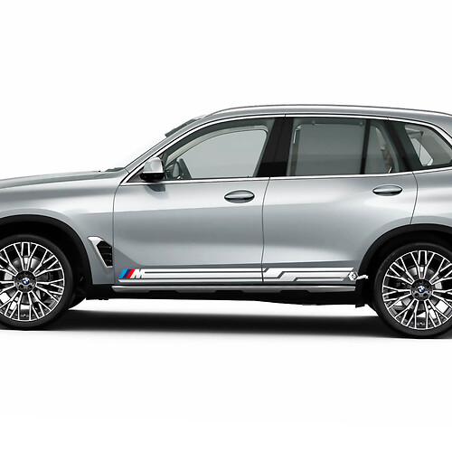 M Logo Stripes per BMW X5 G05 Adesivo decalcomania in vinile per porte laterali
