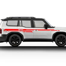 Kit adesivi in vinile per fiancate Toyota Land Cruiser Prado 2024 - Strisce grafiche adesive.
 2
