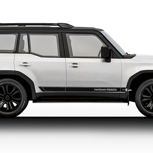 2024 Toyota Land Cruiser Prado Adesivi laterali inferiori Decalcomanie Kit di decalcomanie per adesivi grafici a strisce in vinile
