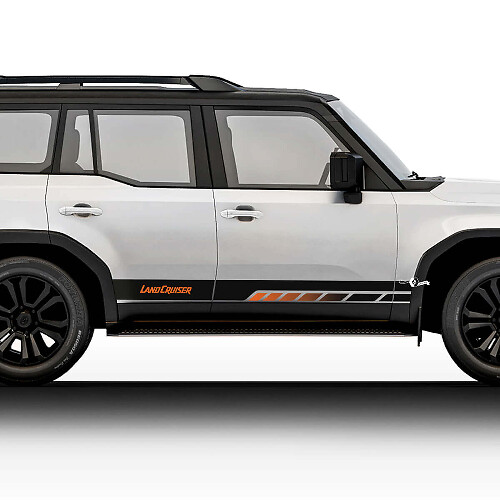 Adesivi in vinile con scritte Vintage Stripes Kit di decalcomanie per Toyota Land Cruiser