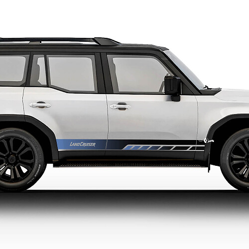 Kit di decalcomanie per adesivi grafici in vinile con strisce stile vintage Toyota Land Cruiser
