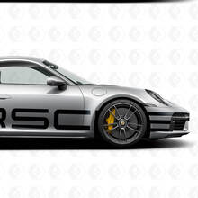 Adesivo decalcomania con logo laterale enorme Porsche 911
 3