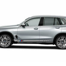 Accenti M strisce logo per BMW G05 adesivo decalcomania in vinile per porte laterali
 2