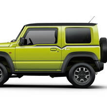 Coppia decalcomanie grafiche Suzuki JIMNY per porte laterali Stripe Lines Lines adesivo 3 colori
 2