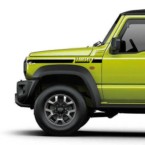 Coppia adesivi con logo Linee per decalcomanie grafiche Suzuki JIMNY Side Fender Stripe
