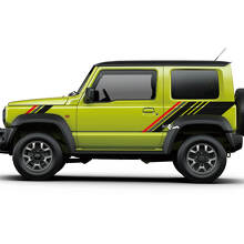 Coppia adesivi grafici Suzuki JIMNY per porte laterali Splash Fender Lines 3 colori
 2