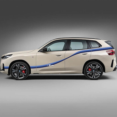 Adesivo decalcomania in vinile a tre strisce per porte laterali BMW X3 G01 F25
