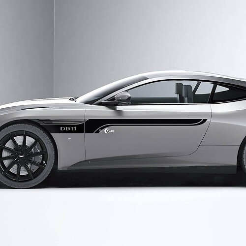 Adesivi per decalcomanie in vinile per porte laterali Aston Martin DB11 laterali
