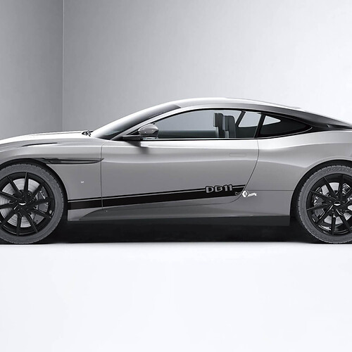 Adesivi per decalcomanie in vinile per porte laterali Aston Martin DB11 laterali 2
