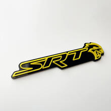 Stemma SRT 3D Emblema badge parafango nero vs giallo
 2