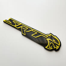 Stemma SRT 3D Emblema badge parafango nero vs giallo
 3