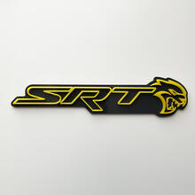 Stemma SRT 3D Emblema badge parafango nero vs giallo
 5