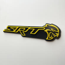 Stemma SRT 3D Emblema badge parafango nero vs giallo
 6