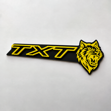 SRT Style Black Yellow Custom TXT Cat 3D — Emblema (parafango)_6