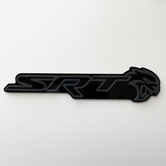 Stemma SRT 3D Emblema badge parafango nero vs grigio
 1