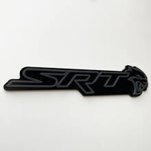 Stemma SRT 3D Emblema badge parafango nero vs grigio
 2