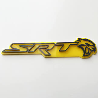 Emblema dei distintivi del parafango giallo o grigio del distintivo SRT 3D
 1