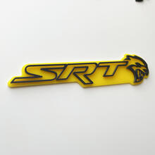 Emblema dei distintivi del parafango giallo o grigio del distintivo SRT 3D
 2