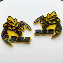 Emblema dei distintivi del parafango giallo o grigio del distintivo SRT 3D
 2