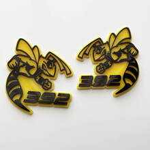 Emblema dei distintivi del parafango giallo o grigio del distintivo SRT 3D
 4