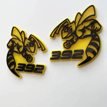 Emblema dei distintivi del parafango giallo o grigio del distintivo SRT 3D
 5