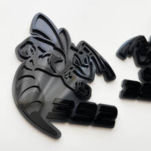 Hornet Bee 392 Badge 3D Emblema badge parafango grigio vs nero
 2