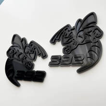 Hornet Bee 392 Badge 3D Emblema badge parafango grigio vs nero
 3