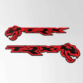 Distintivo TRX 3D Emblema distintivo parafango nero vs rosso
 1