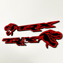 Badge TRX 3D Emblema distintivo parafango nero vs rosso 2
 6