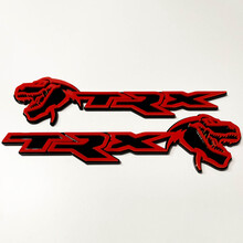 Badge TRX 3D Emblema distintivo parafango nero vs rosso 2
 8