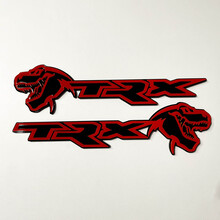 Badge TRX 3D Emblema distintivo parafango nero vs rosso 2
 9