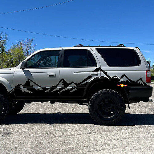 2x Vinile Mountain per porte laterali Mountains 4Runner per Toyota 4Runner TRD
