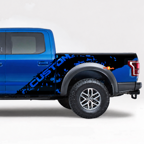CUSTOM Paint Splash Graphic — Adesivo in vinile (fianco del cassone) per Ford F-150 Raptor