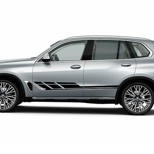 Kit decalcomanie adesive a strisce laterali stroboscopiche per BMW X5 G05 - Grafica in vinile personalizzata
