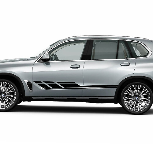 Kit decalcomanie adesive a strisce laterali stroboscopiche per BMW X5 G05 - Grafica in vinile personalizzata
