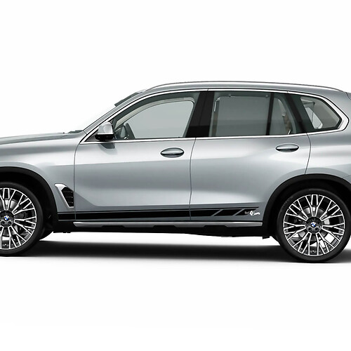 Kit di decalcomanie adesive con striscia laterale stroboscopica per BMW X5 G05 - Grafica in vinile personalizzata 2
