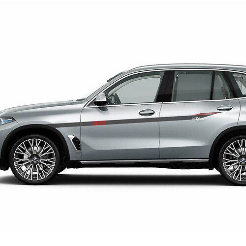 Kit di decalcomanie per adesivi con striscia laterale con logo Accent X5 per BMW X5 G05 - Grafica in vinile personalizzata
