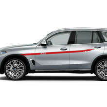 Kit di decalcomanie per adesivi con striscia laterale con logo Accent X5 per BMW X5 G05 - Grafica in vinile personalizzata
 3