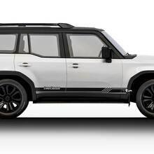 Kit di decalcomanie per adesivi grafici in vinile con logo Toyota Land Cruiser vintage per porte laterali
 3