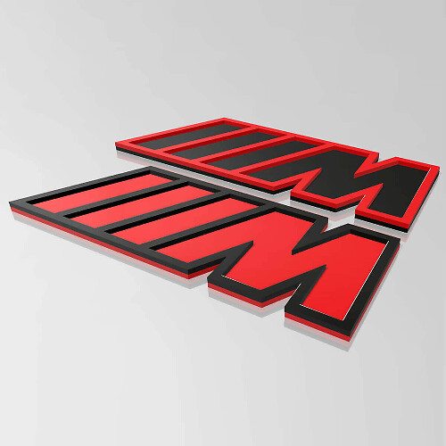 Emblema parafango 3D stile M per modelli BMW