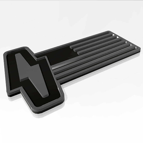 Distintivo Parafango 3D Fulmine con Bandiera USA per Musclecar 150 Lightning