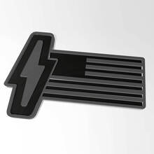 Stemma 3D con bandiera USA Ford 150 Lightning – Emblema distintivo per parafango personalizzato per Ford 150 Lightning
 3