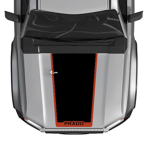 2024 Toyota Land Cruiser Prado Decalcomanie per cofano Decalcomanie grafiche in vinile 2 colori
